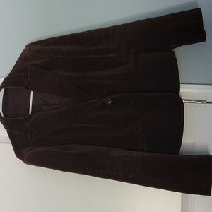 Brown velvet jacket